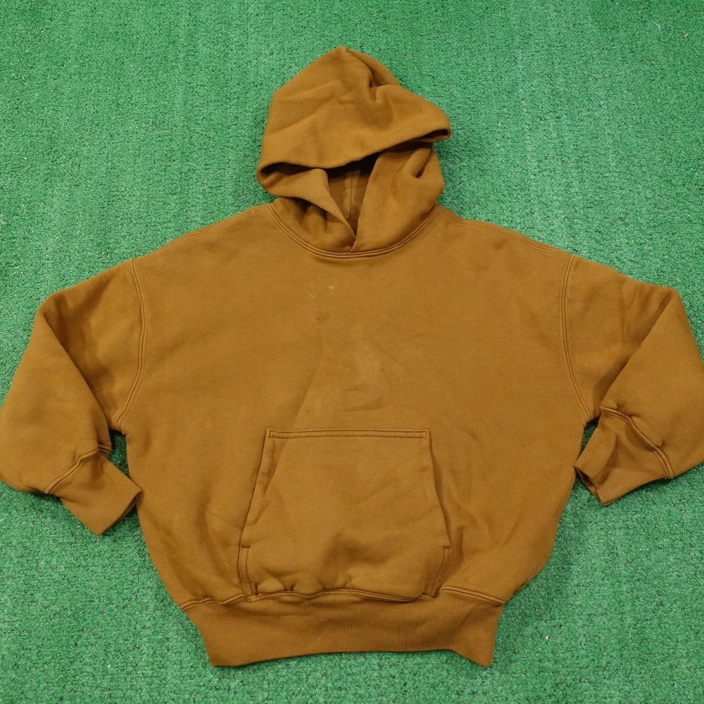 YZY‎ BROWN CARHARTT STYLE PULLOVER HOODIE YOUTH BOYS SIZE S SMALL **READ**